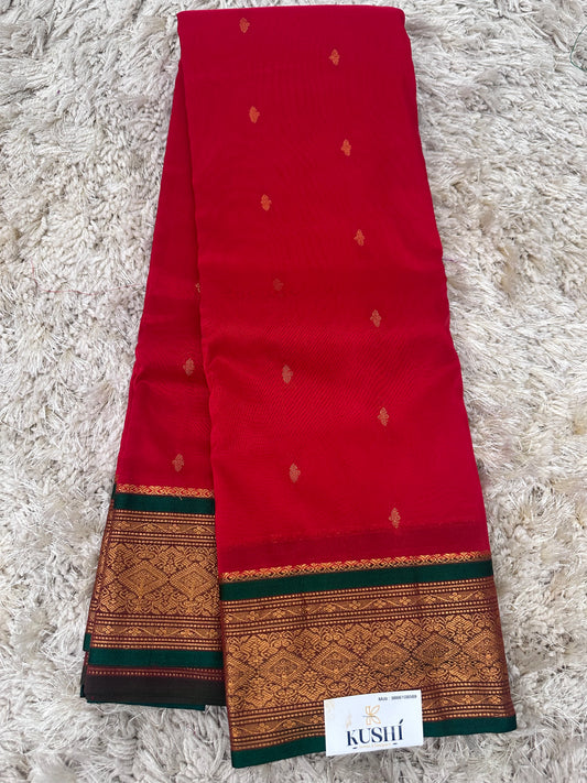 Ilkal Pattu with Traditional Border Saree