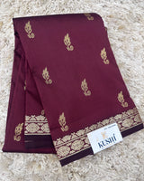 Semi silk with small border sarees