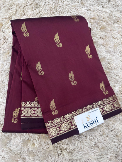 Semi silk with small border sarees