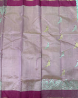Pink Chanderi Tissue Pattu Saree
