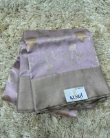 Lavender Chanderi pattu Allover saree