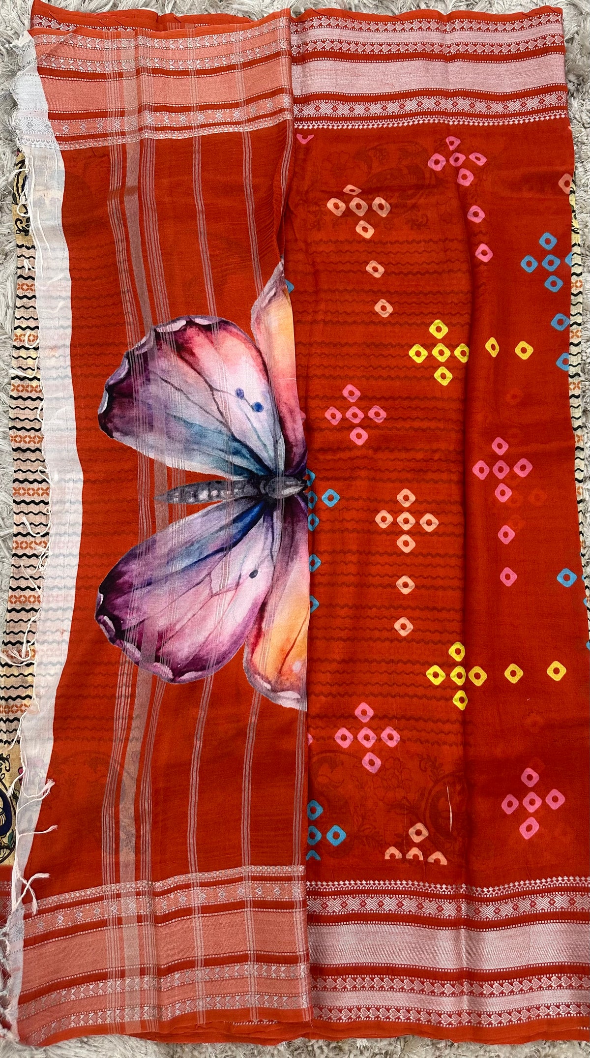 Mangalgiri digital print sarees