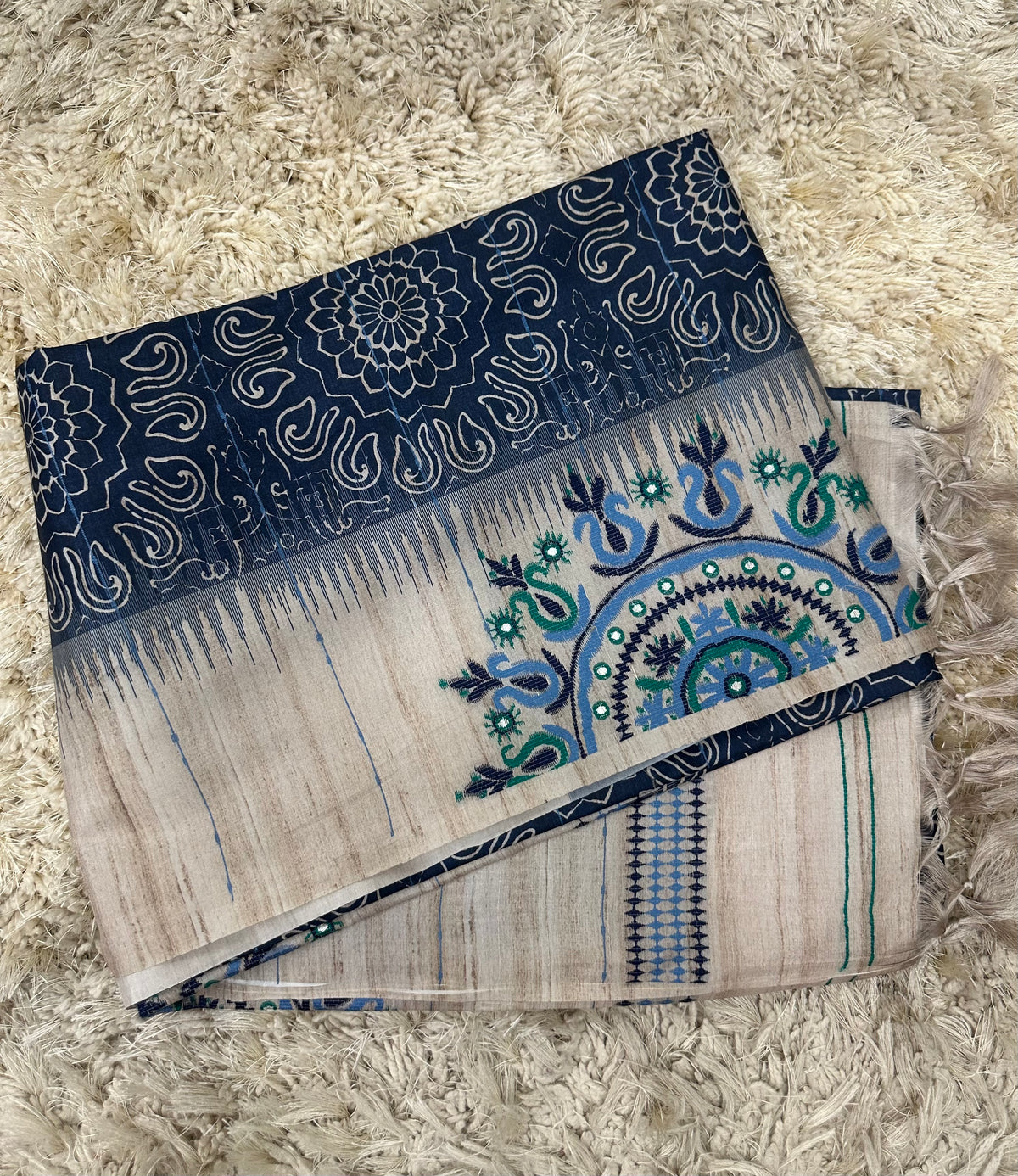 Fancy tussure weaving sarees