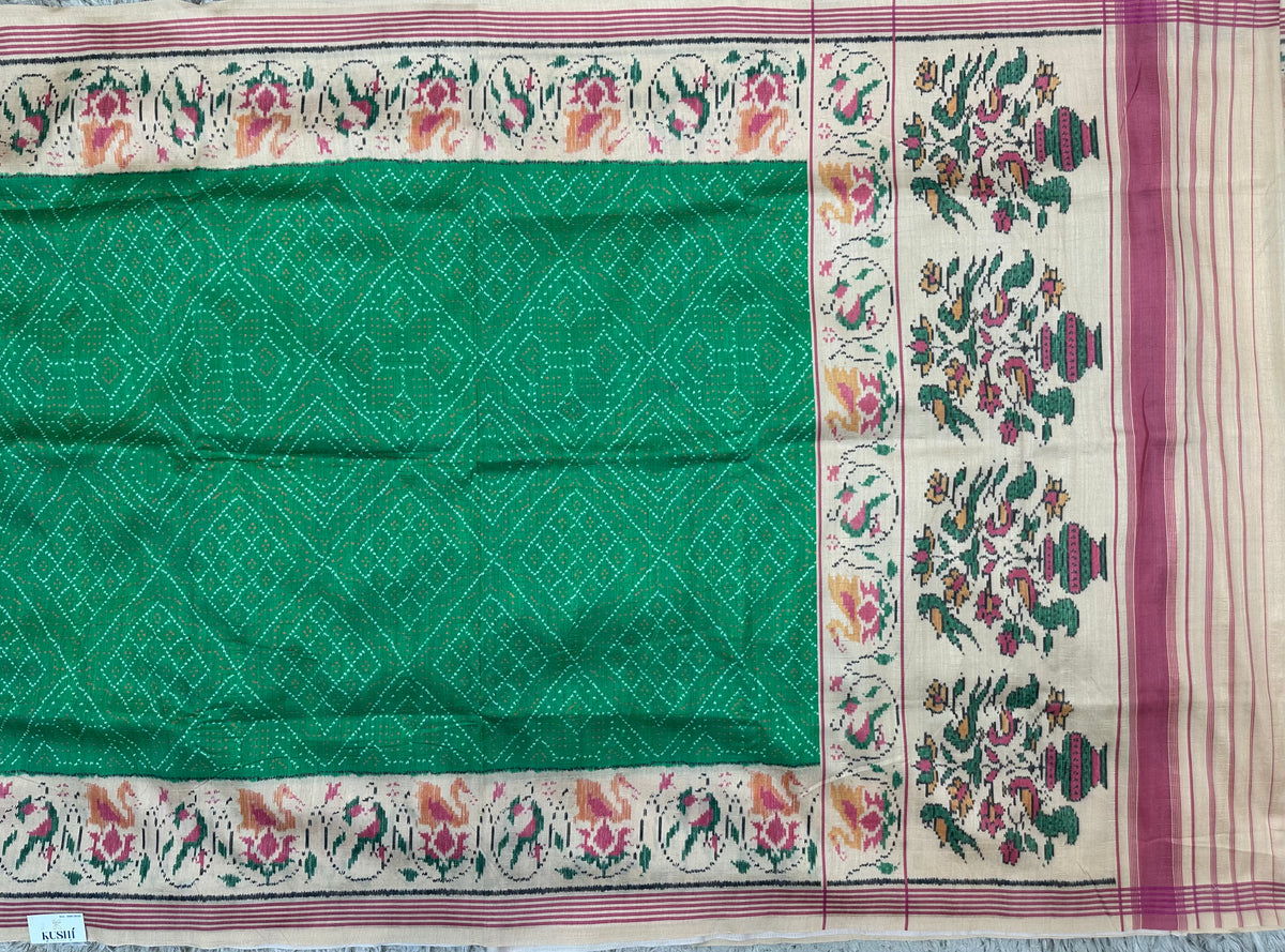 Semi Tussure Bandini Print Fancy Saree