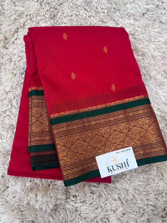 Ilkal Pattu with Traditional Border Saree