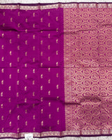 Semi silk with small border sarees