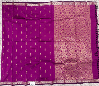 Semi silk with small border sarees