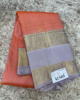 Gap border kanjivaram pattu saree