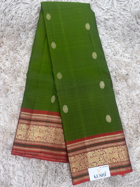 Green Kanjivaram Pattu Saree
