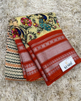 Mangalgiri digital print sarees