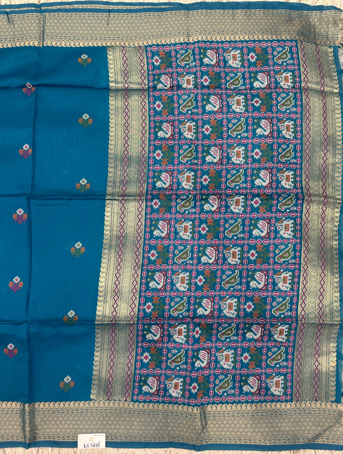Munga Fancy Saree with Patola Pallu