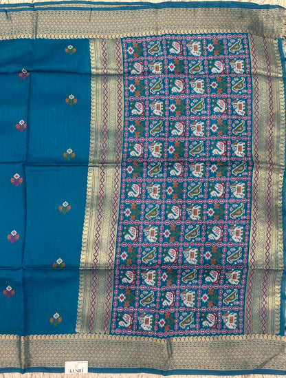 Munga Fancy Saree with Patola Pallu