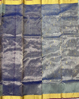 Purple Chanderi Tissue Pattu Saree