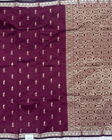 Semi silk with small border sarees