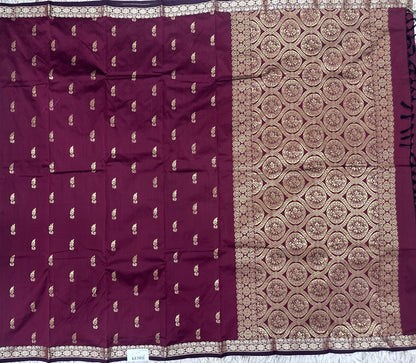 Semi silk with small border sarees