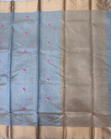 Chanderi Tissue Pattu with Kanchi Border Saree