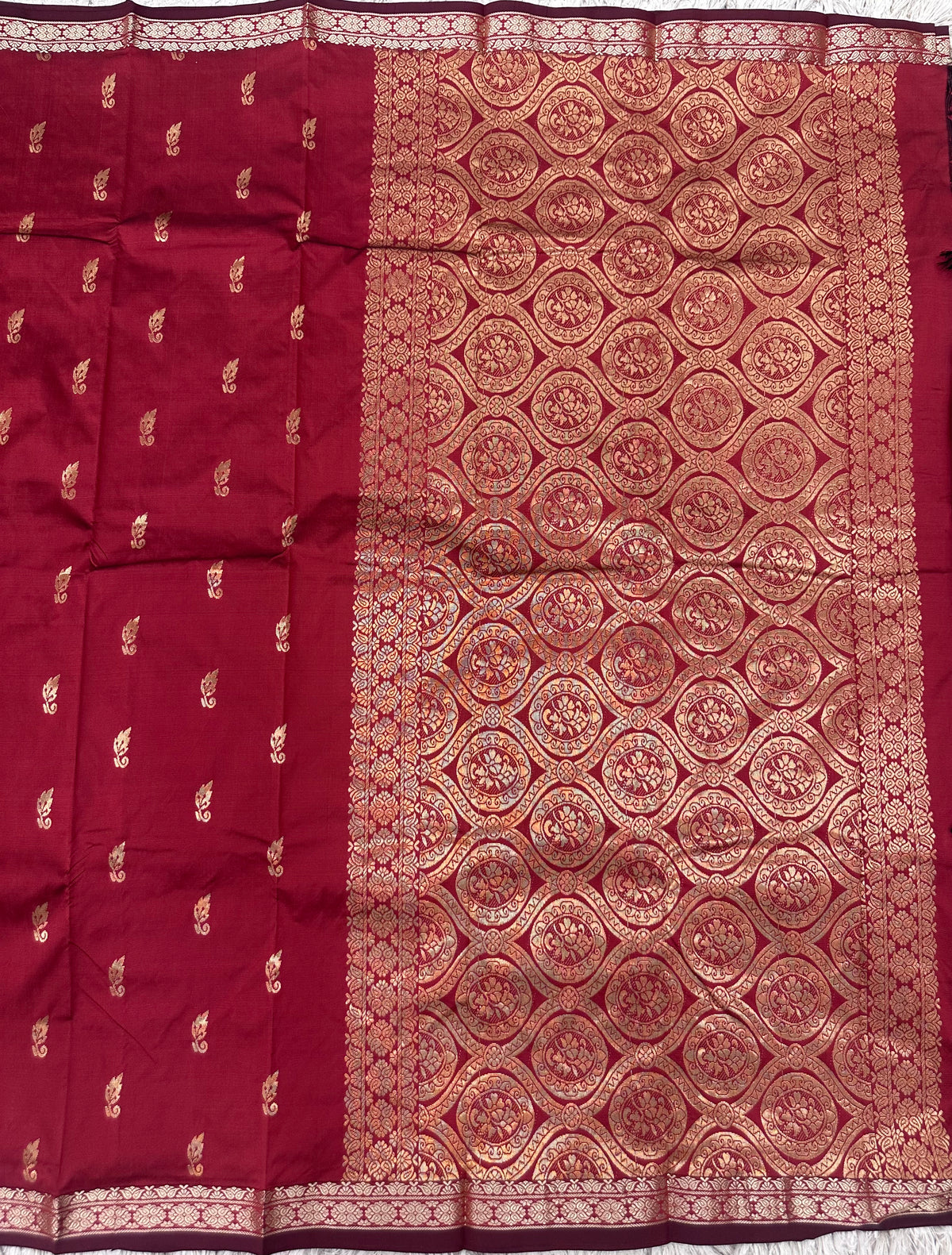 Semi silk with small border sarees
