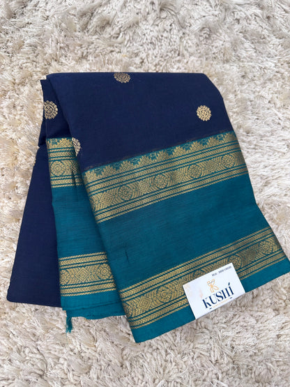 Kanchi Cotton Sarees with Heavy Pallu