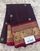 Brown Vintage Kanjivaram Pattu Saree