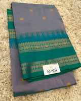 Ilkal pattu small buta with gap border saree
