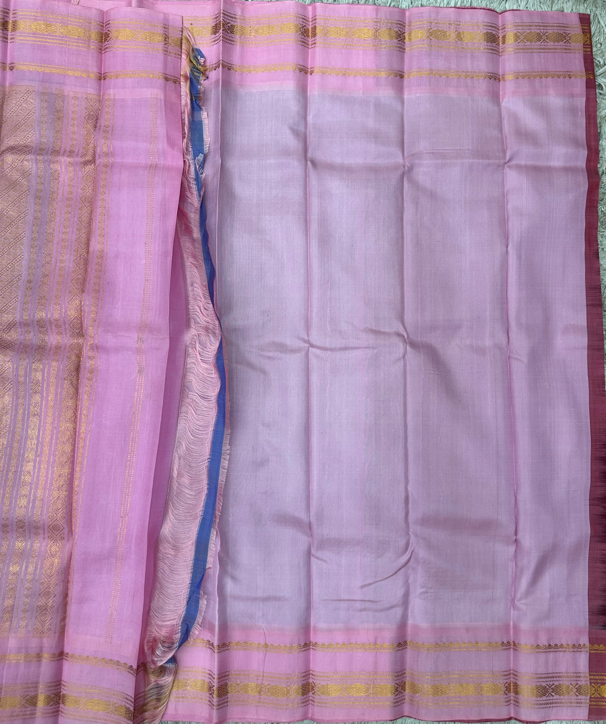 Gadwal Pattu Traditional Kanchi Border Sarees