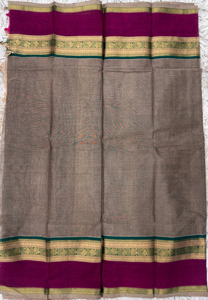 Kanchi Cotton Sarees with Heavy Pallu
