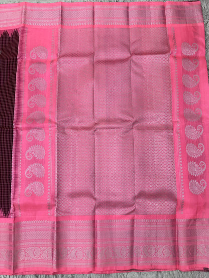Gadwal Pattu with Big Kanchi Border Saree