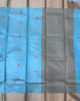 Chanderi Tissue Pattu with Kanchi Border Saree