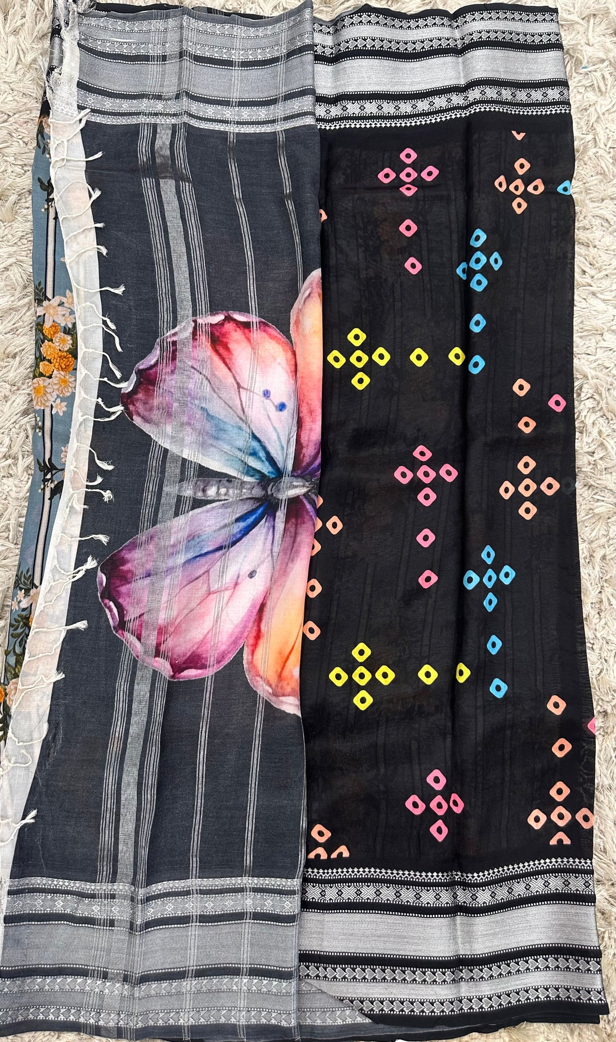 Mangalgiri digital print sarees