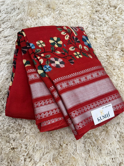 Mangalgiri digital print sarees