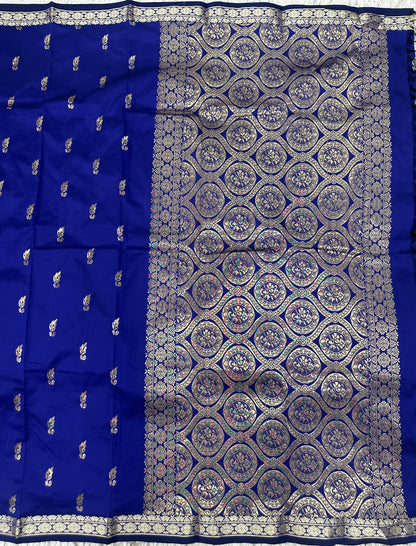 Semi silk with small border sarees