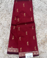 Semi silk with small border sarees
