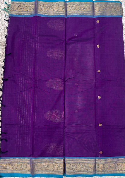 Kanchi Cotton Sarees with Heavy Pallu