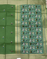 Munga Fancy Saree with Patola Pallu