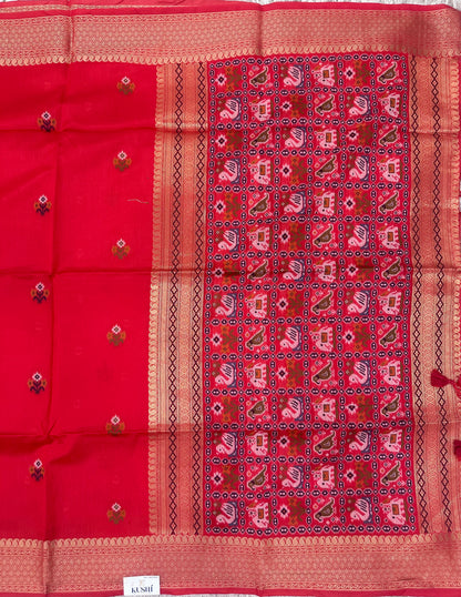 Munga Fancy Saree with Patola Pallu