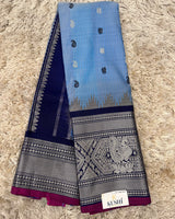 Gadwal Pattu with Big Kanchi Border Saree
