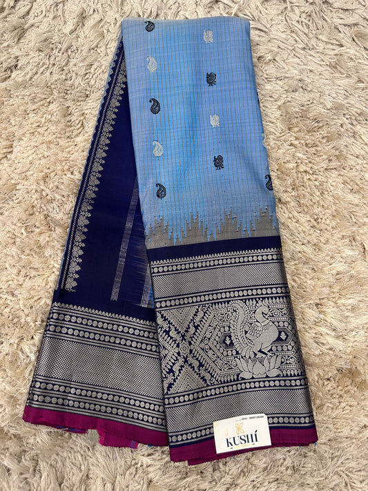 Gadwal Pattu with Big Kanchi Border Saree