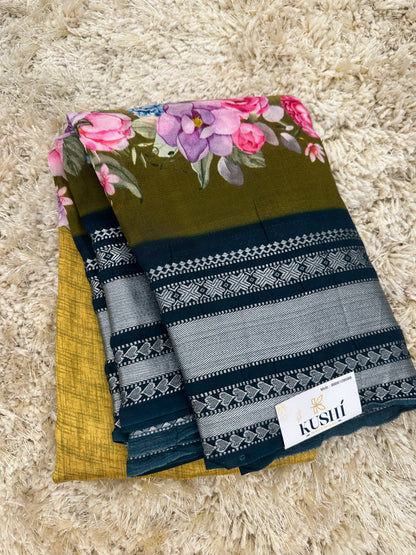 Mangalgiri digital print sarees