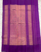 Gadwal Pattu Broad Thread Checks with Plain Border