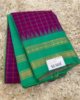 Gadwal Pattu Gap Border Saree