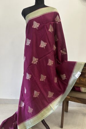 Fancy Munga silk MEJENTHA colour saree